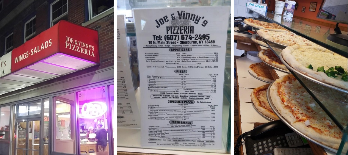 Joe & Vinny's Pizzeria Menu