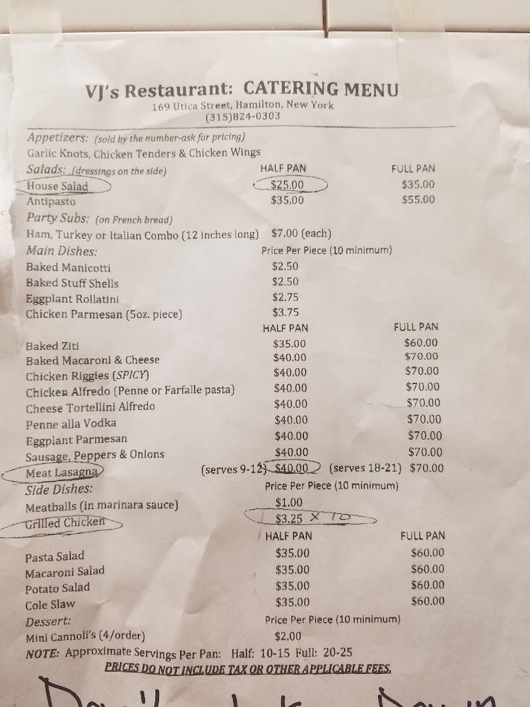 Joe & Vinny's Pizzeria Menu image 2