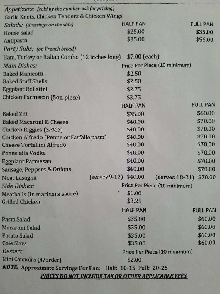 Joe & Vinny's Pizzeria Menu image 4